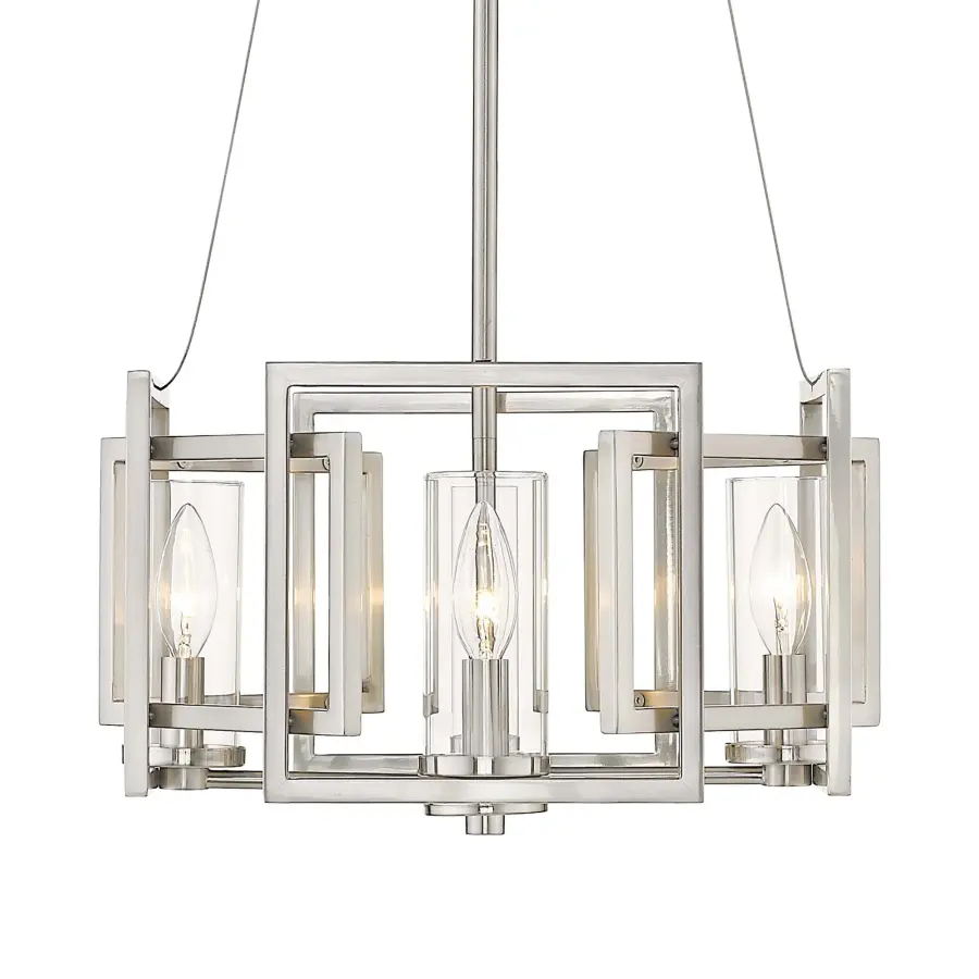 Golden Lighting Marco 4-Light Pendant in Pewter - Image 1