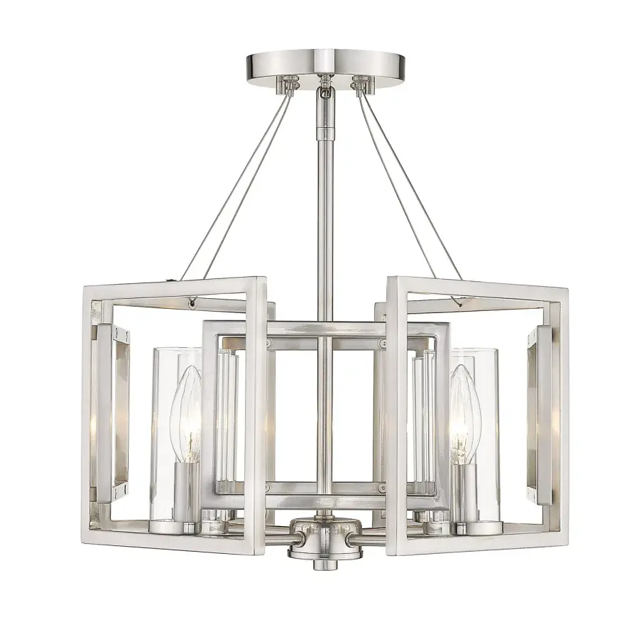 Golden Lighting Marco 4-Light Pendant in Pewter - Image 2