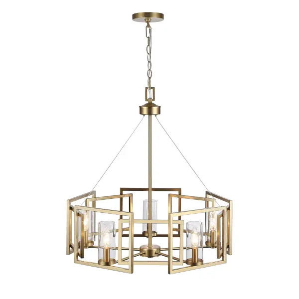 Golden Lighting Marco 5-Light Chandelier in Brushed Champagne Brass - Image 2