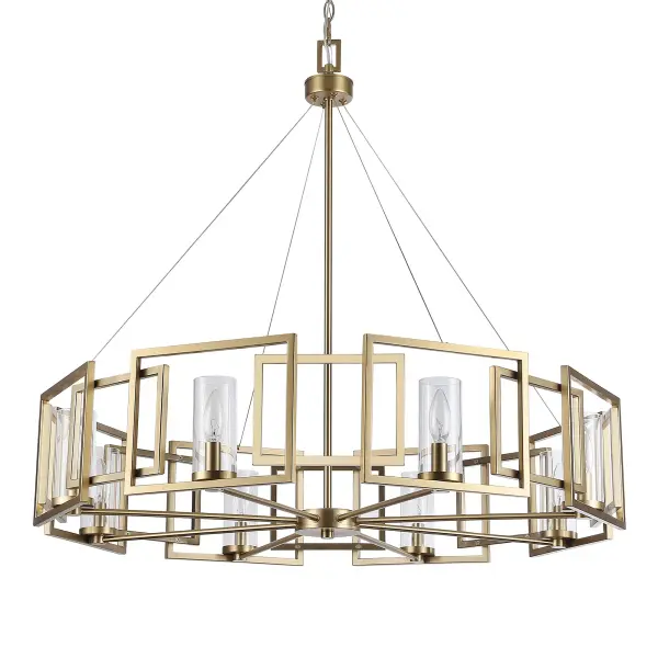 Golden Lighting Marco 8-Light Chandelier in Brushed Champagne Brass - Image 1