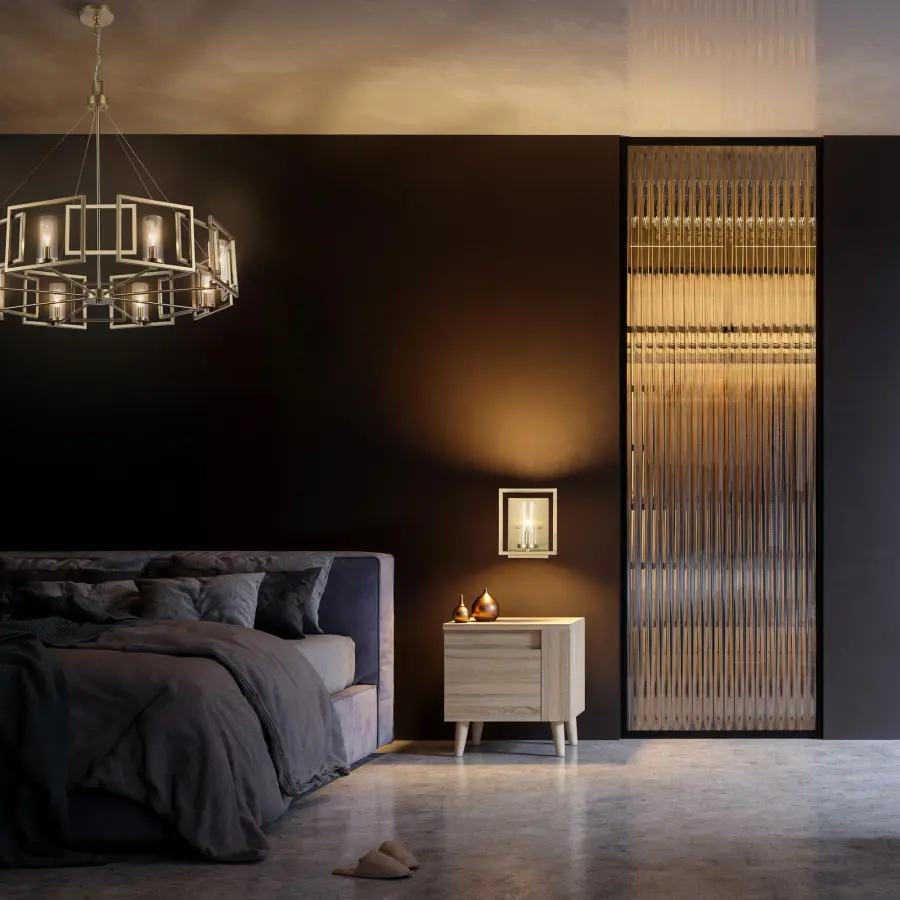 Golden Lighting Marco 8-Light Chandelier in Brushed Champagne Brass - Image 2