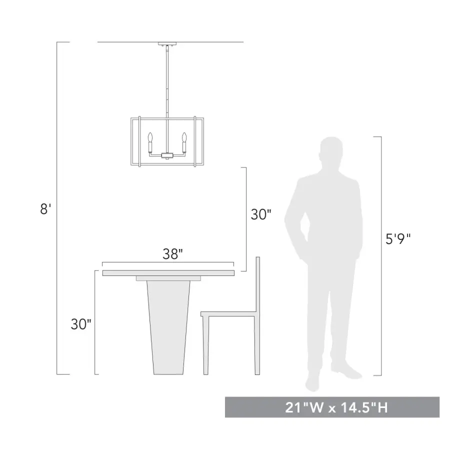 Tribeca Six Light Chandelier in Matte Black - Image 4