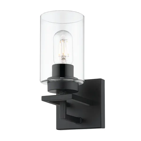 Golden Lighting Tribeca 1-Light Vanity in Matte Black - Image 1
