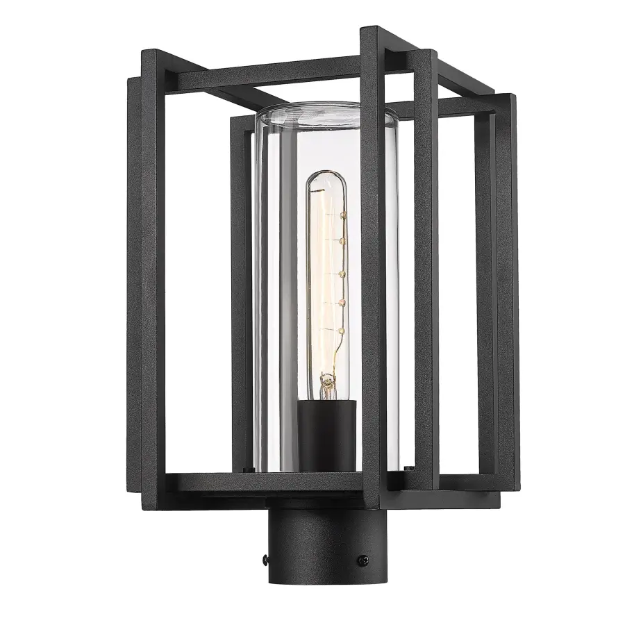Golden Lighting Tribeca Outdoor Post Light in Natural Black - Image 1
