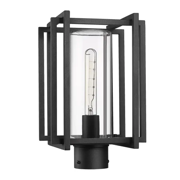 Golden Lighting Tribeca Outdoor Post Light in Natural Black - Image 3