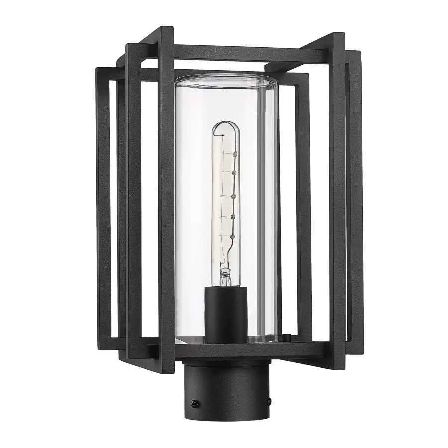Golden Lighting Tribeca Outdoor Post Light in Natural Black - Image 3