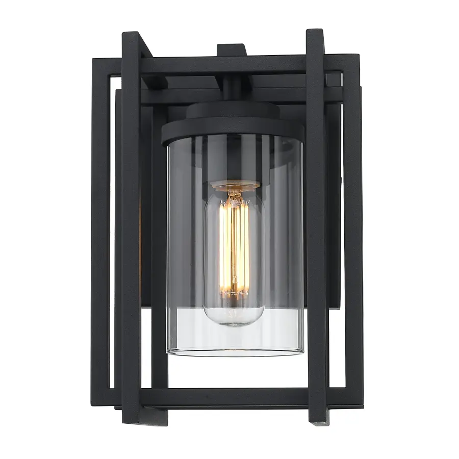 Golden Lighting Tribeca 1-Light Outdoor Wall Sconce in Natural Black - Image 3