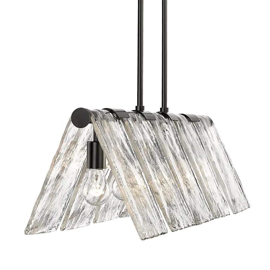 Golden Lighting Serenity 5-Light Island Light in Matte Black - Image 2