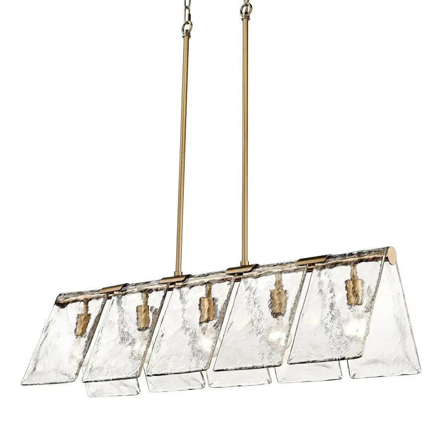 Golden Lighting Serenity 5-Light Island Light in Modern Brass - Image 1