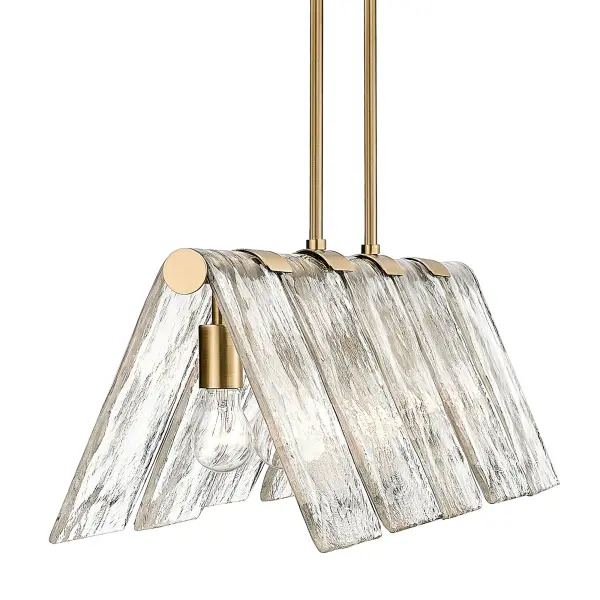 Golden Lighting Serenity 5-Light Island Light in Modern Brass - Image 3