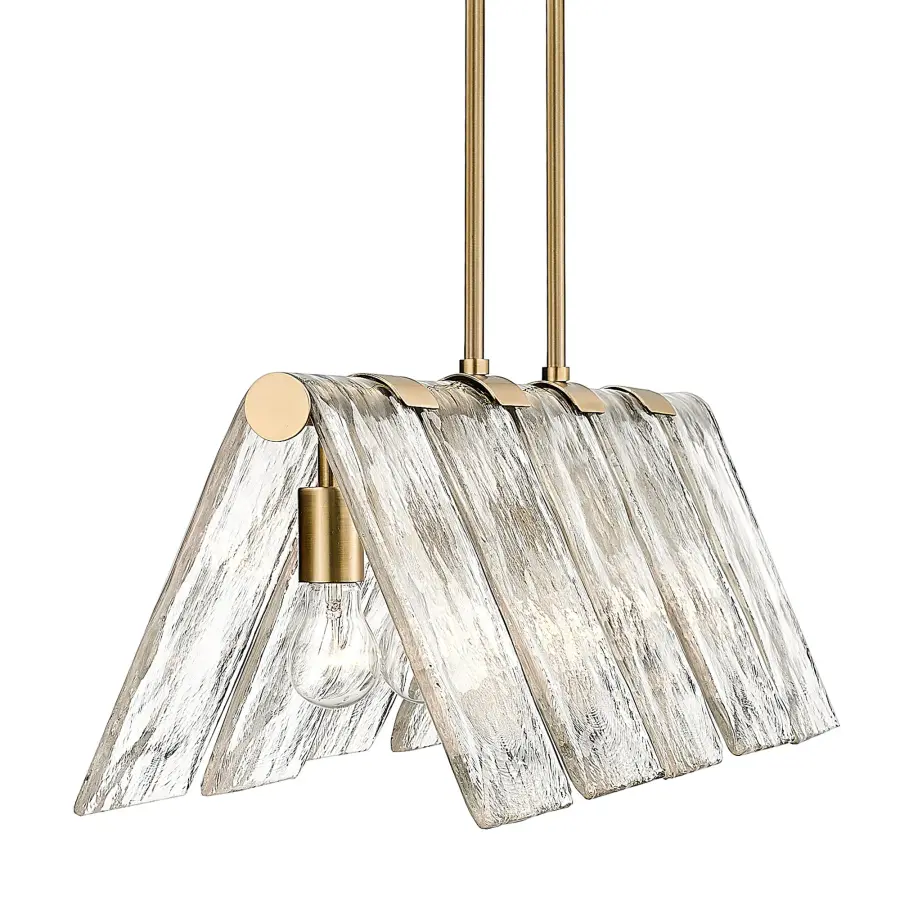 Golden Lighting Serenity 5-Light Island Light in Modern Brass - Image 3