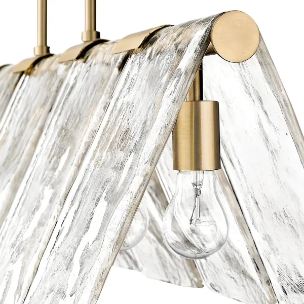 Golden Lighting Serenity 5-Light Island Light in Modern Brass - Image 4