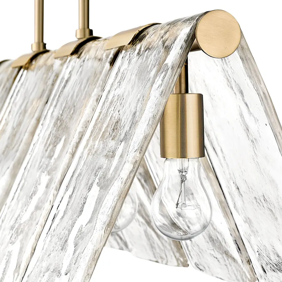 Golden Lighting Serenity 5-Light Island Light in Modern Brass - Image 4