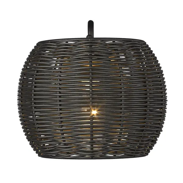 Golden Lighting Vail 1-Light Outdoor Wall Sconce in Natural Black - Image 3