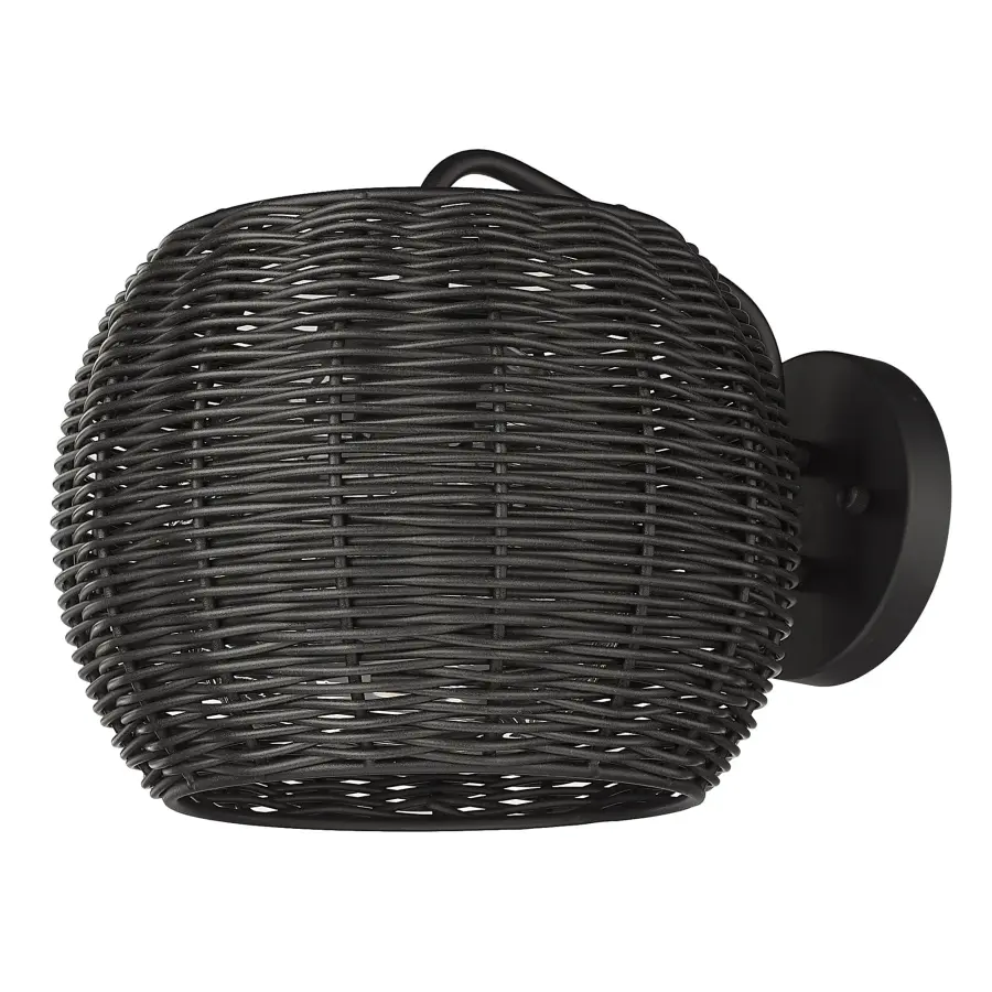 Golden Lighting Vail 1-Light Outdoor Wall Sconce in Natural Black - Image 5