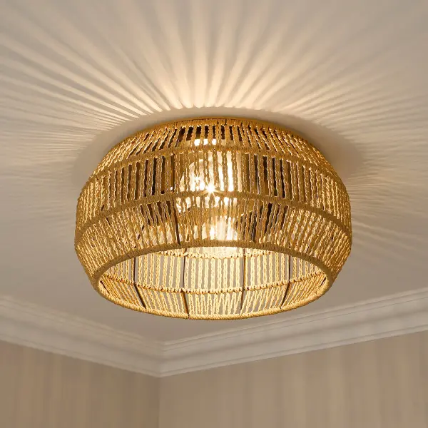 Golden Lighting Marlee 2-Light Flush Mount in Matte Black - Image 7