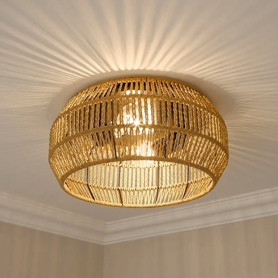 Golden Lighting Marlee 2-Light Flush Mount in Matte Black - Image 7