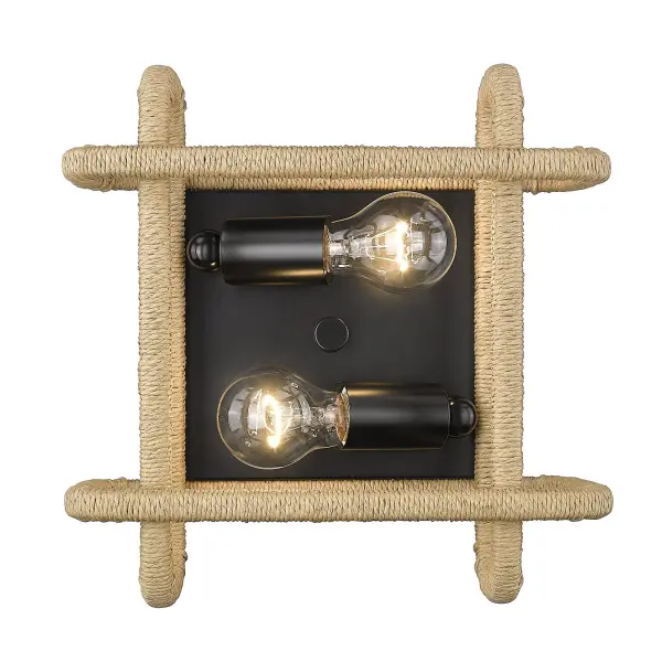 Camden Two Light Flush Mount in Matte Black - Image 3
