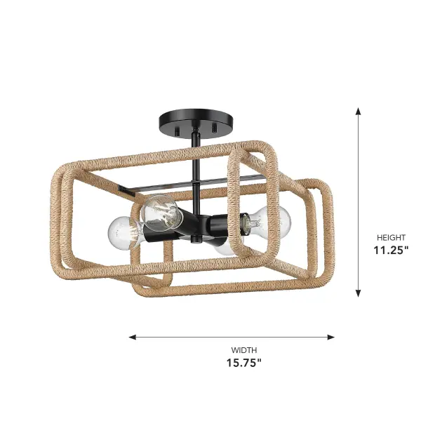 The Semi-Flush Mount by Golden Lighting - Image 8