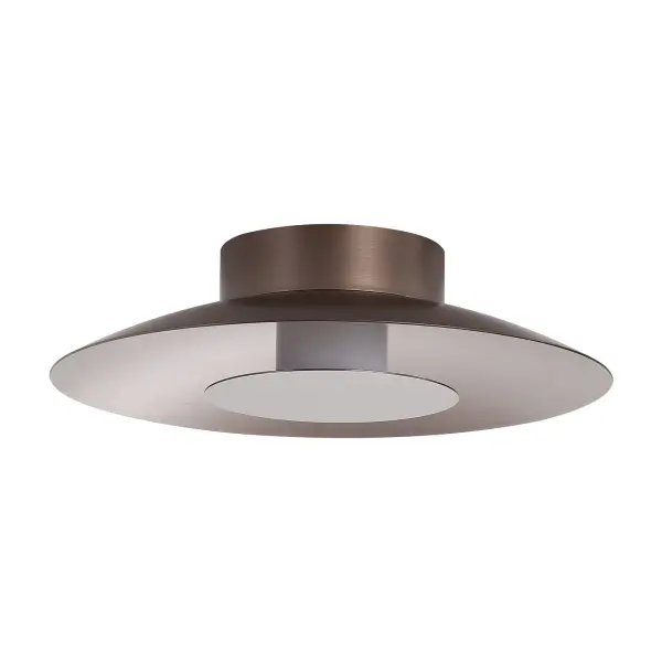 Luma Integrated LED Flush Mount in Coffee Silver - Image 1