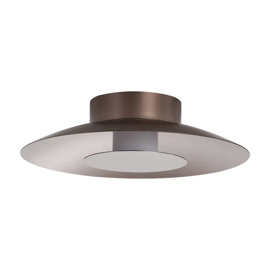Luma Integrated LED Flush Mount in Coffee Silver - Image 1