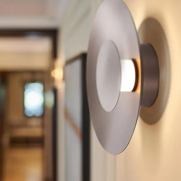 Luma Integrated LED Flush Mount in Coffee Silver - Image 2