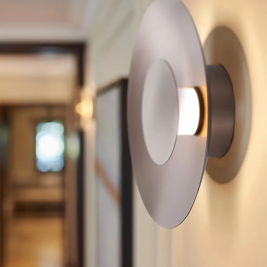 Luma Integrated LED Flush Mount in Coffee Silver - Image 2
