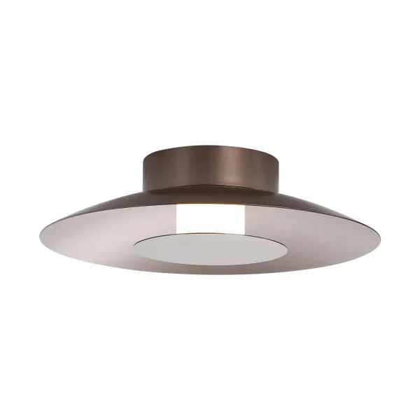Luma Integrated LED Flush Mount in Coffee Silver - Image 3