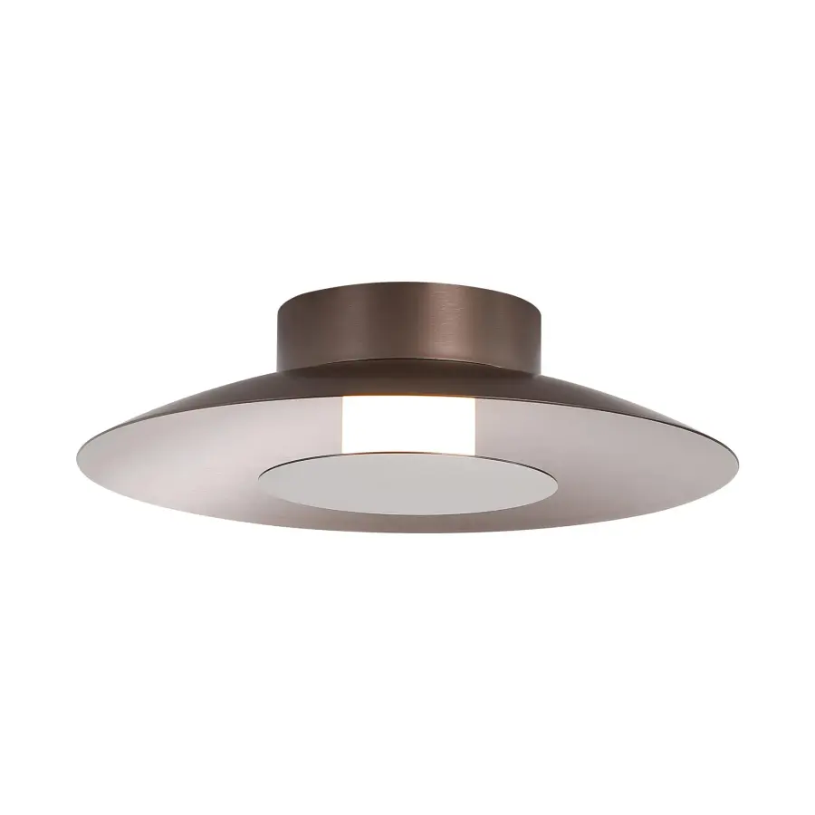Luma Integrated LED Flush Mount in Coffee Silver - Image 3