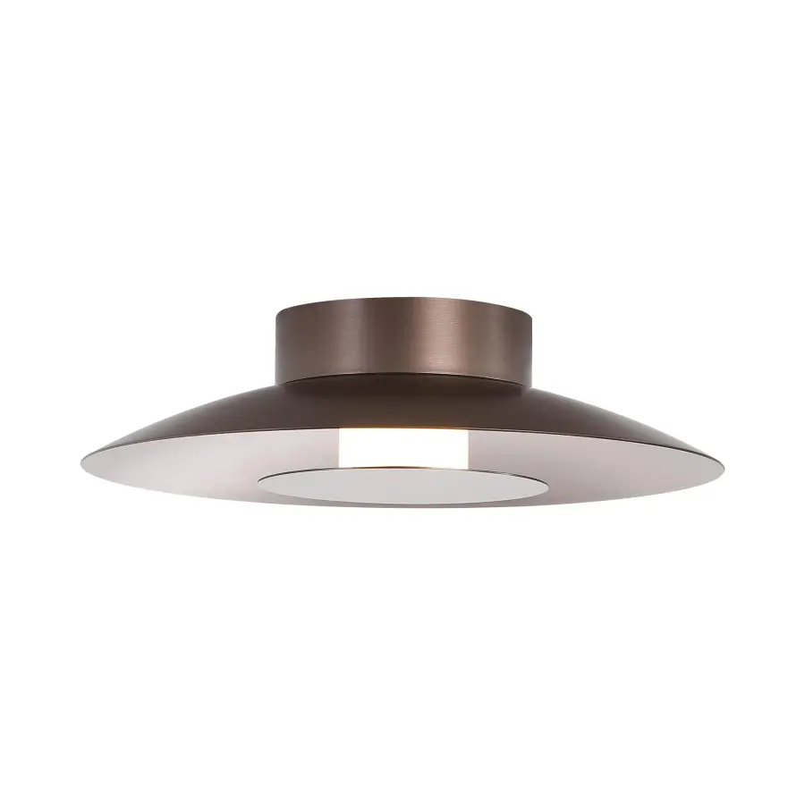 Luma Integrated LED Flush Mount in Coffee Silver - Image 4