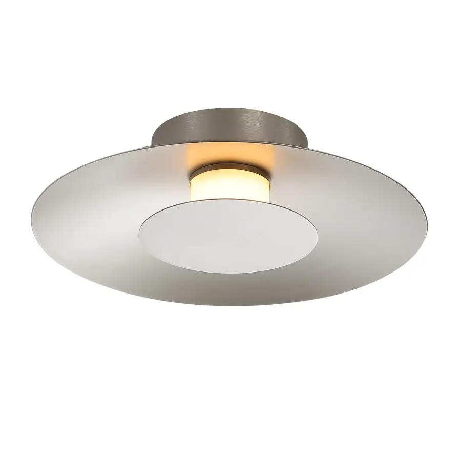 Luma Integrated LED Flush Mount in Sand Nickel - Image 1