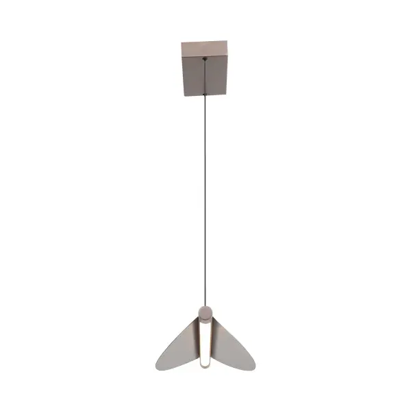The Luma LED Island Light combines modern minimalist design with practical functionality. Its Coffee Silver finish offers a unique warm silver-brown tone that bridges cool and warm palettes, while integrated LED technology provides energy-efficient illumination perfect for kitchen islands. - alternate view