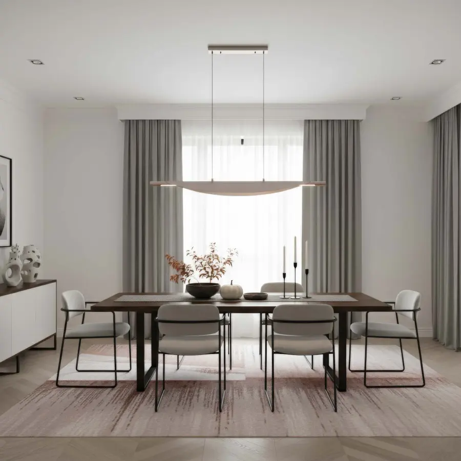 Luma Integrated LED Island Light in Coffee Silver - Image 7