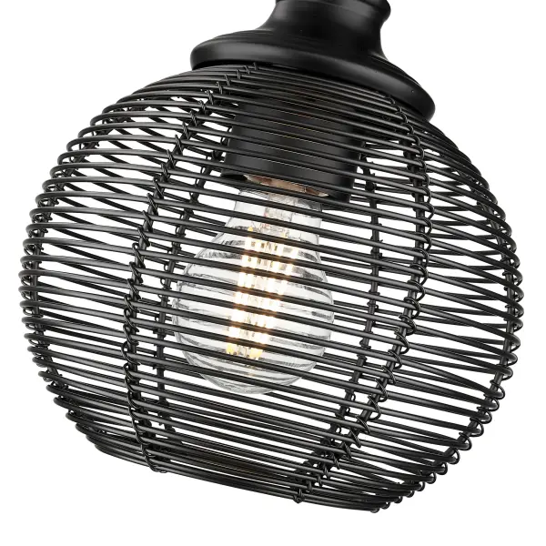 Golden Lighting Calypso 1-Light Wall Sconce in Matte Black - Image 5