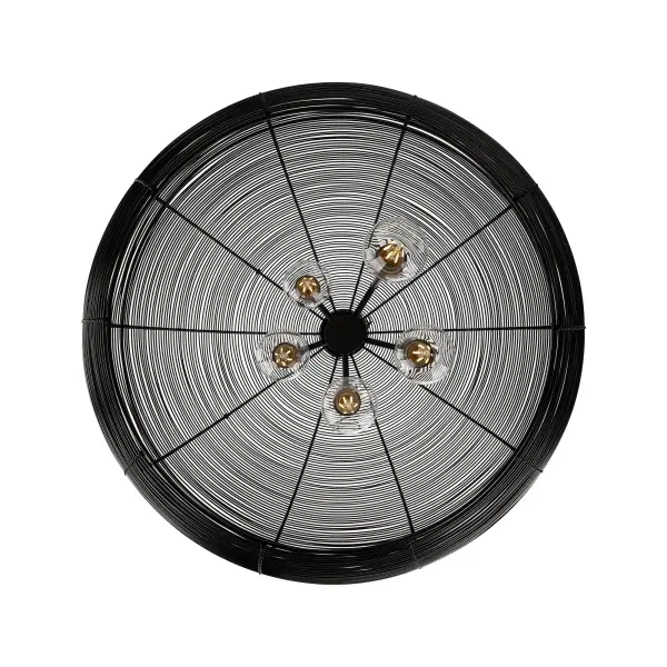 Golden Lighting Calypso 5-Light Pendant in Matte Black - Image 4
