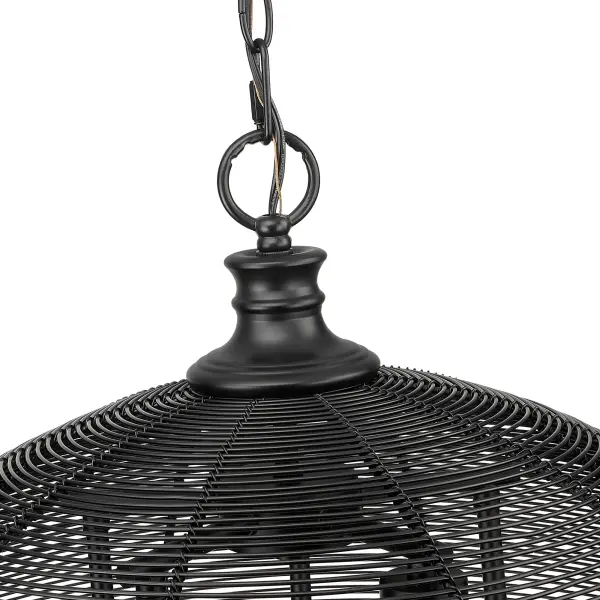Golden Lighting Calypso 5-Light Pendant in Matte Black - Image 6