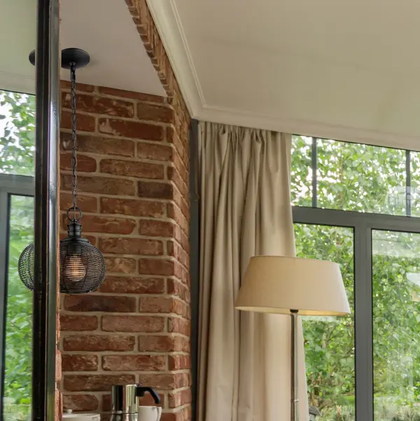 Golden Lighting Calypso 1-Light Pendant in Matte Black - Image 2