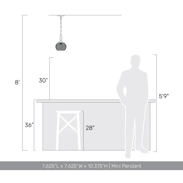 Golden Lighting Calypso 1-Light Pendant in Matte Black - Image 8