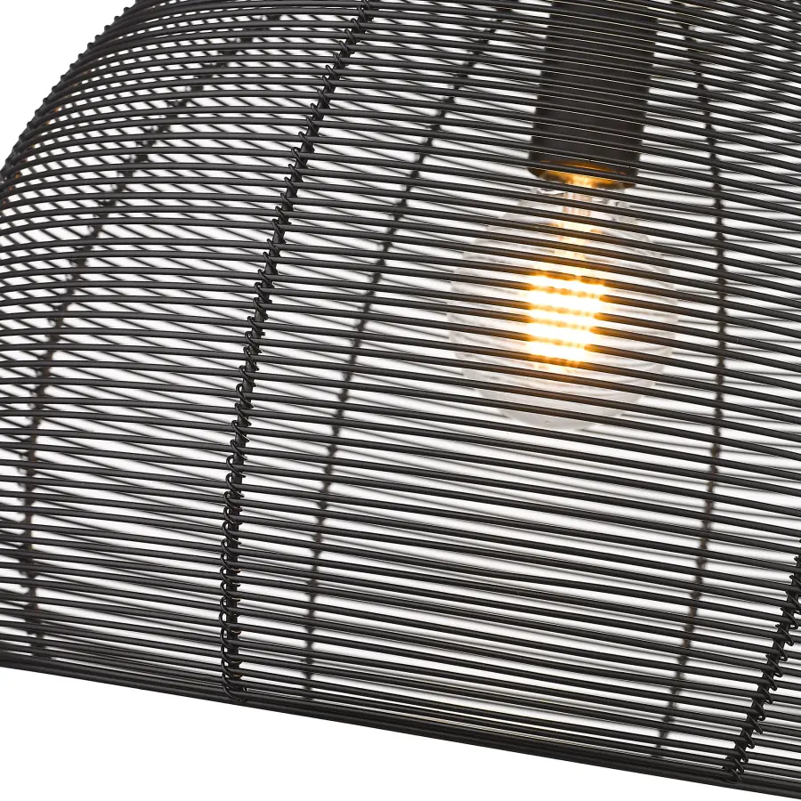 Golden Lighting Calypso 1-Light Pendant in Matte Black - Image 4