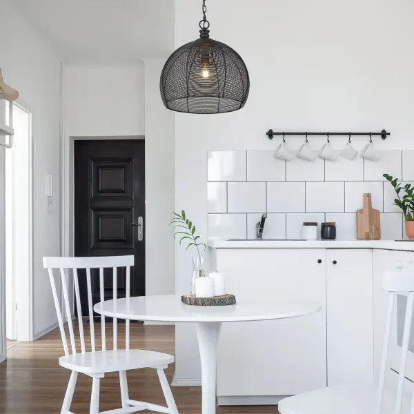 Golden Lighting Calypso 1-Light Pendant in Matte Black - Image 6