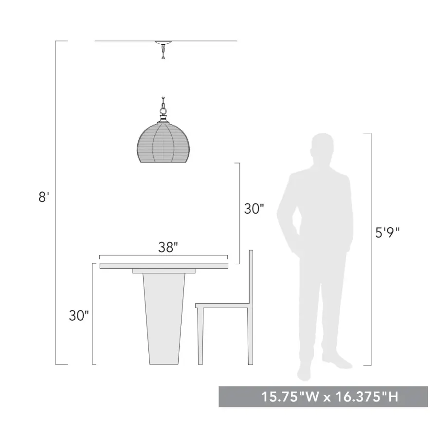 Golden Lighting Calypso 1-Light Pendant in Matte Black - Image 7