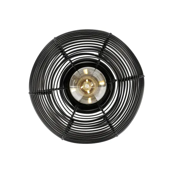 Golden Lighting Calypso 1-Light Semi-Flush Mount in Matte Black - Image 6