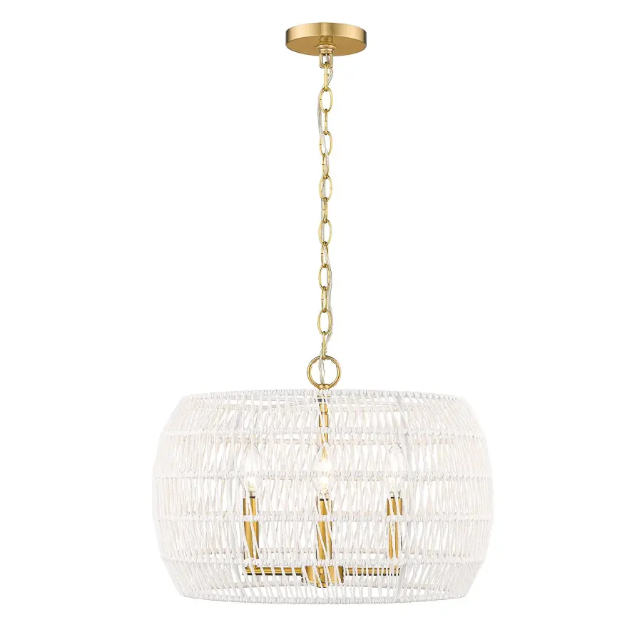 Ellie Four Light Chandelier in Modern Brushed Gold - Image 4