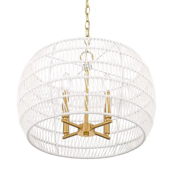 Ellie Four Light Chandelier in Modern Brushed Gold - Image 6