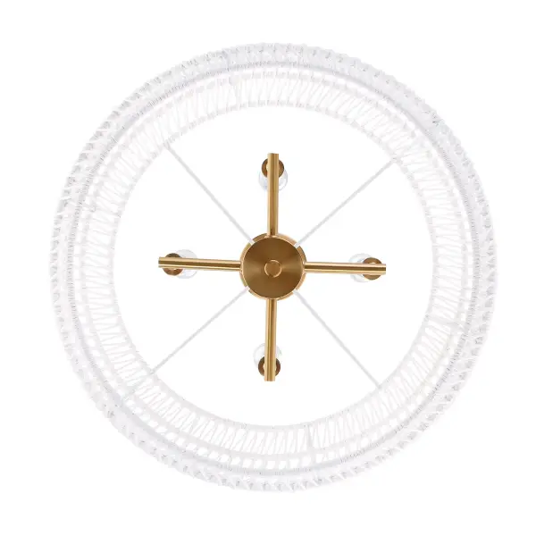 Ellie Four Light Chandelier in Modern Brushed Gold - Image 7