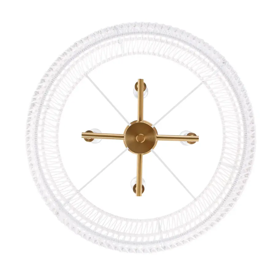 Ellie Four Light Chandelier in Modern Brushed Gold - Image 7