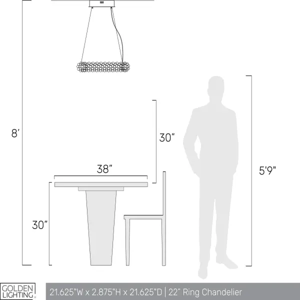 Ziva Corallo Integrated LED Chandelier in Coral - Image 6