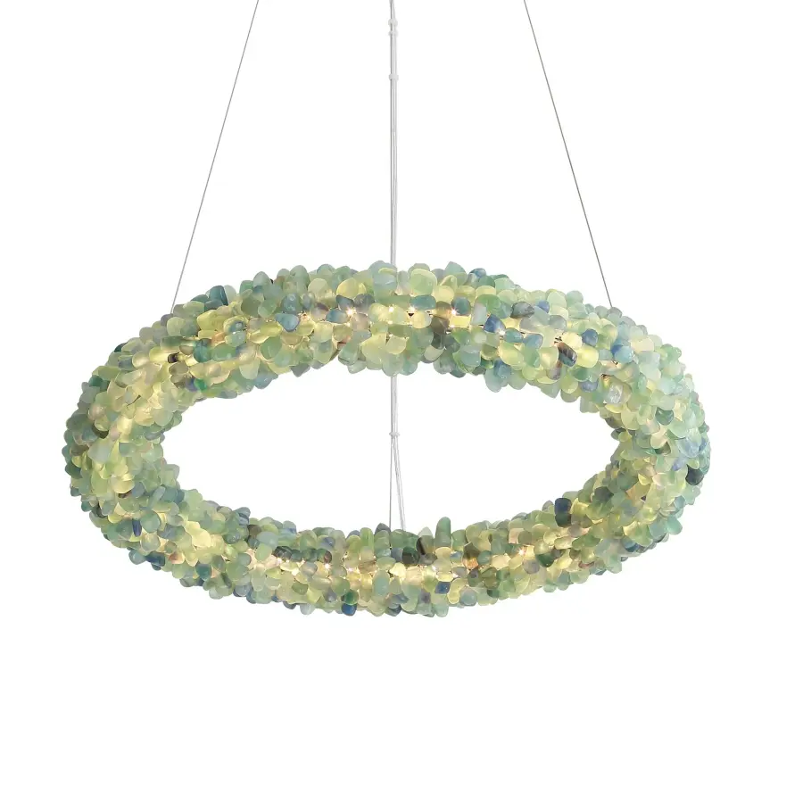 Corallo Integrated LED Chandelier in Turquoise - Image 1