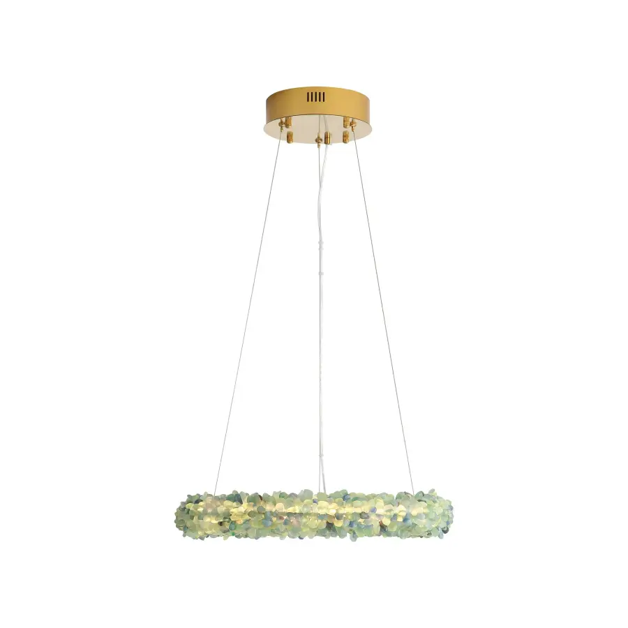 Corallo Integrated LED Chandelier in Turquoise - Image 2