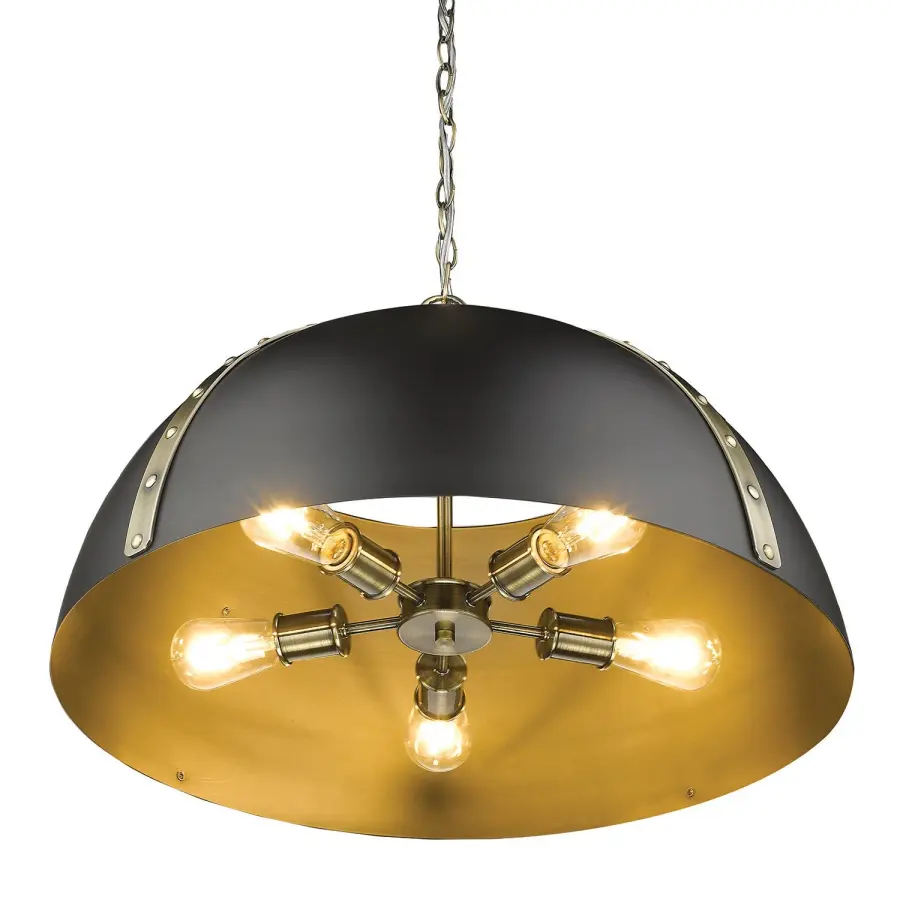 Golden Lighting Aldrich 5-Light Chandelier - Image 4